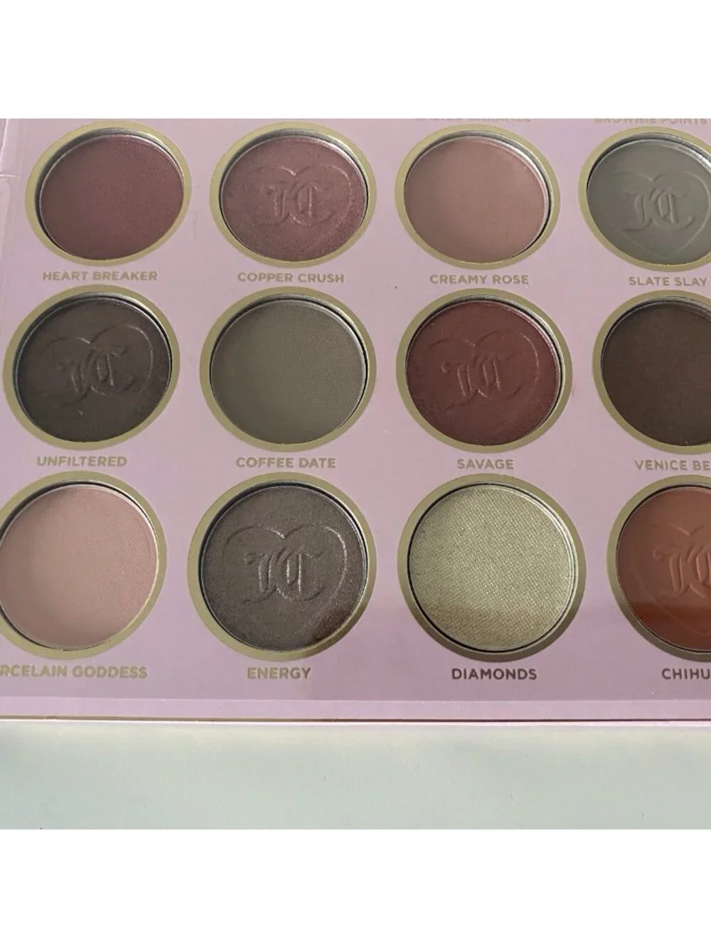Juicy Couture Pink Leopard‎ Cheetah Faux Fur And Rhinestone 16 Eyeshadow Palette